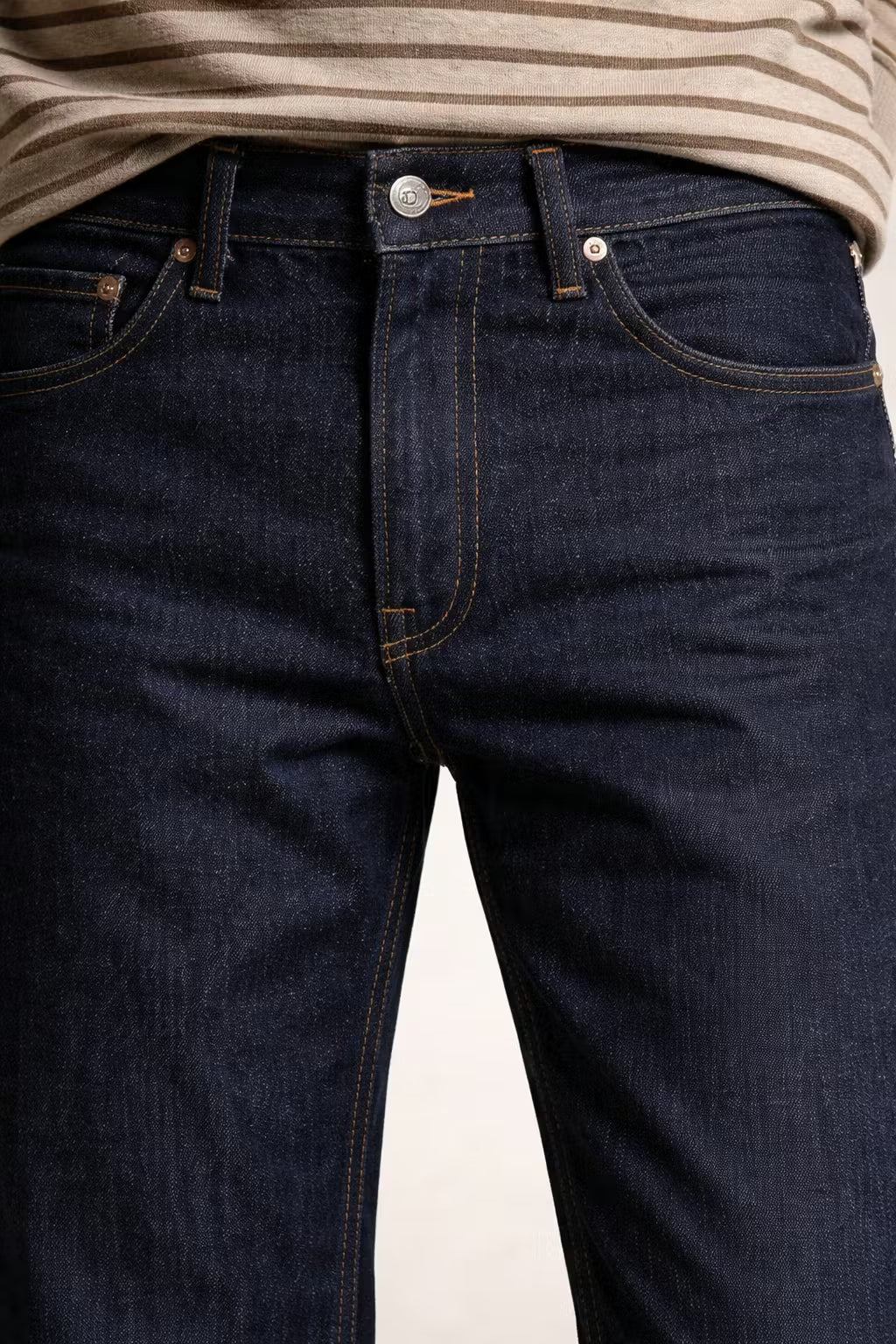 Dark Indigo Straight Taper Denim Pant
