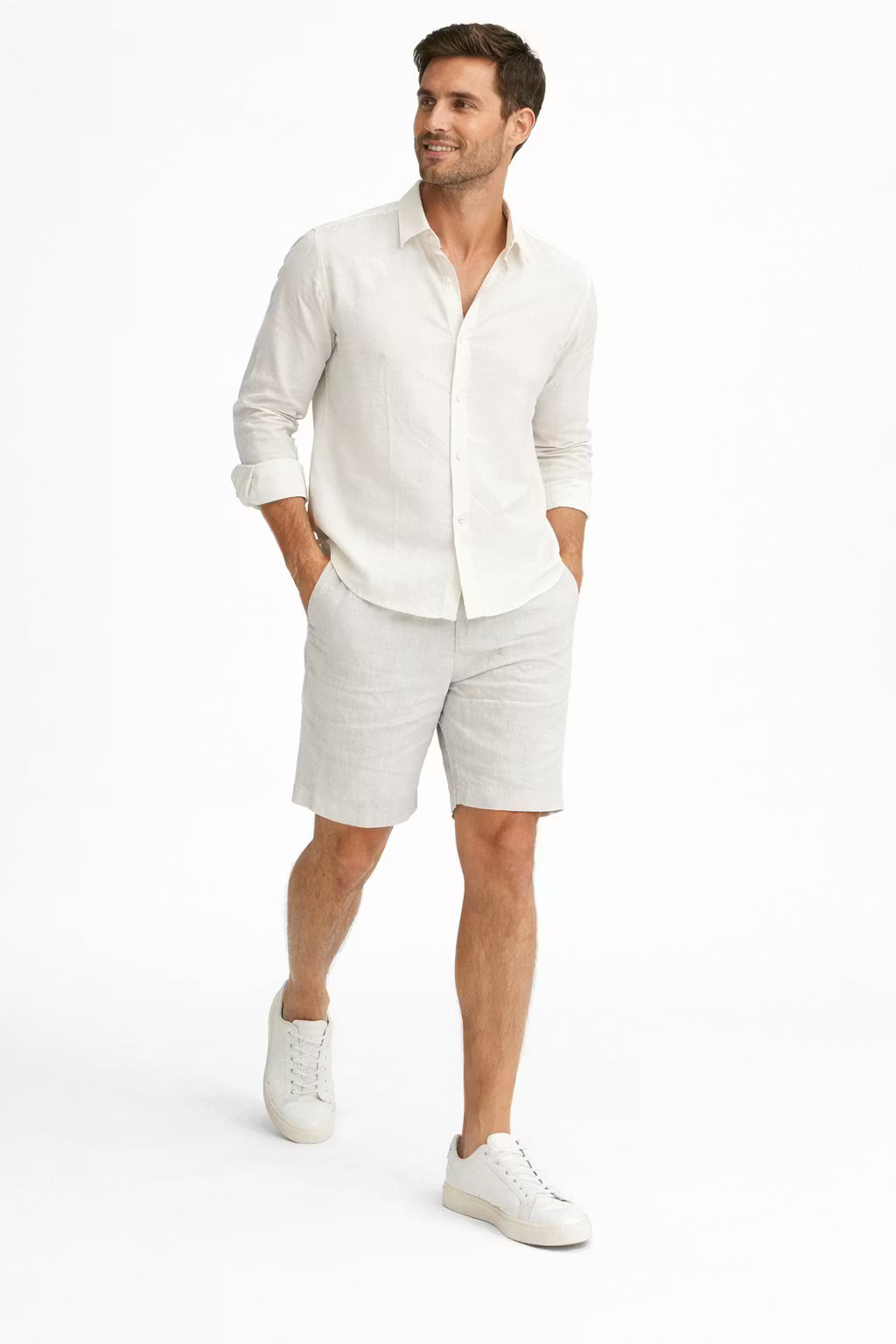 Men’s Soft Lounge Shorts With Elastic Waist Drawstring And Relaxed Fit