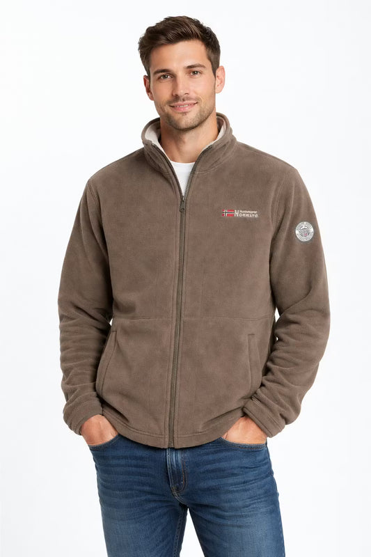 Men’s Fleece Jacket With Zip Front