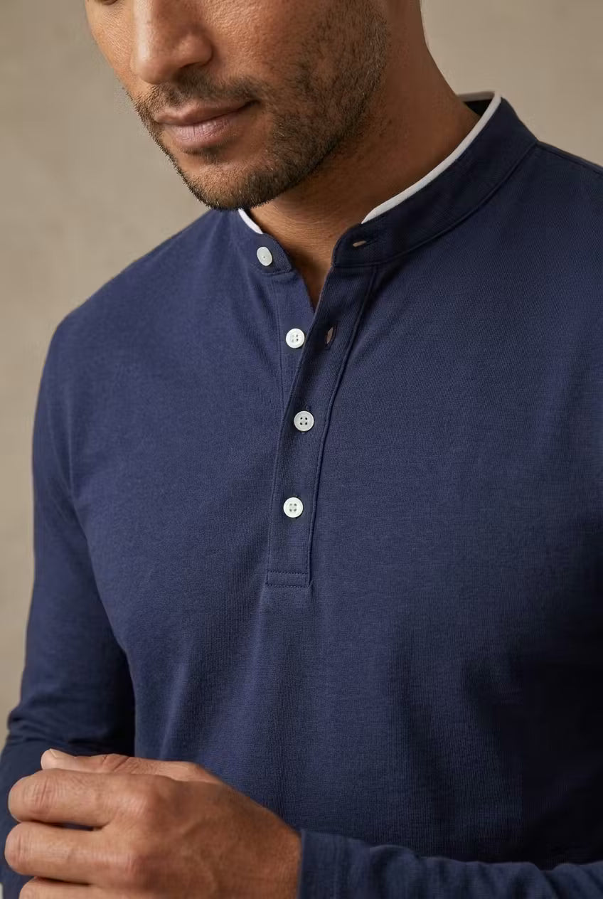 Northshore Stand Collar Henley