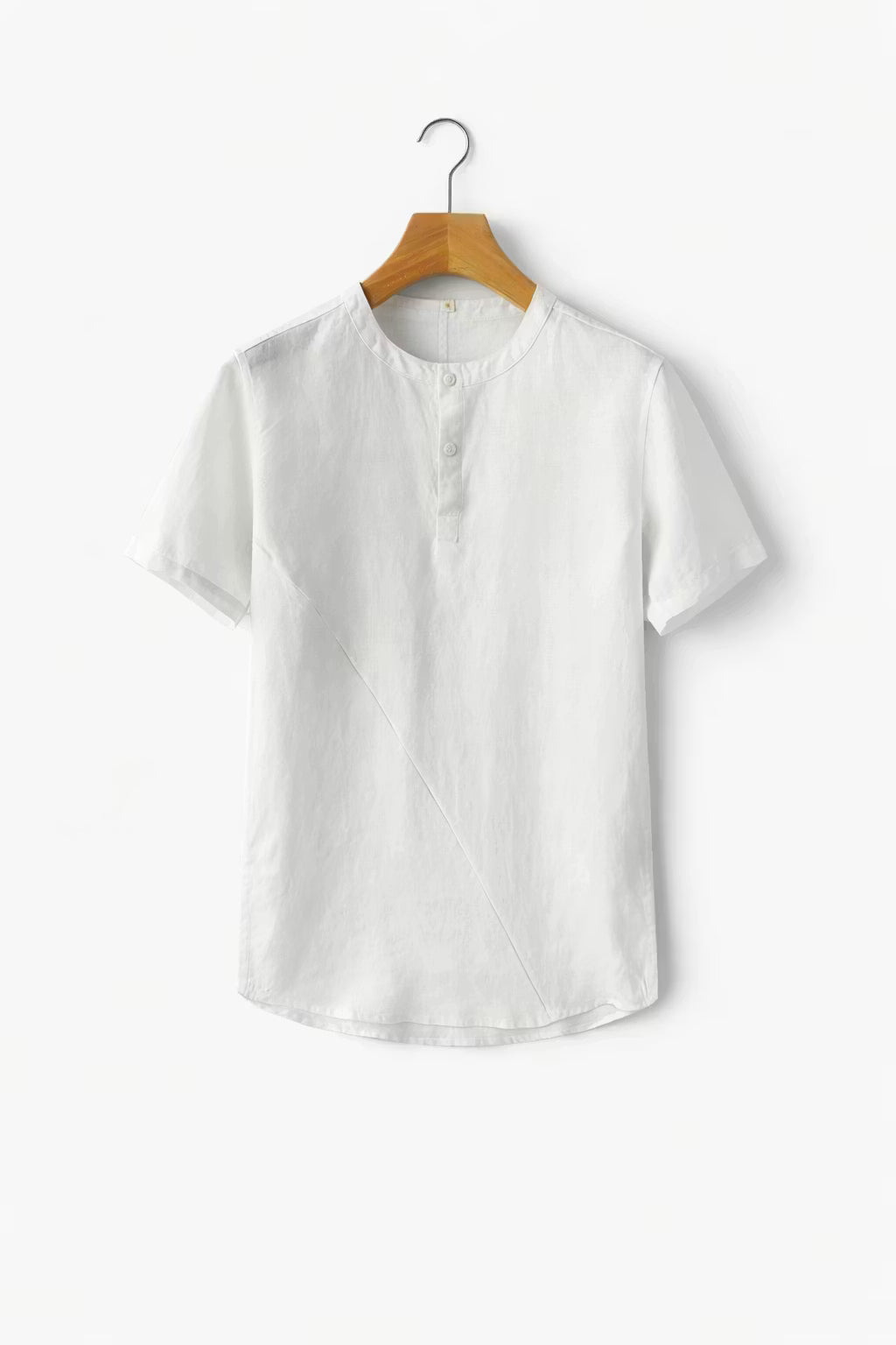 Men’s Linen Home Henley Shirt