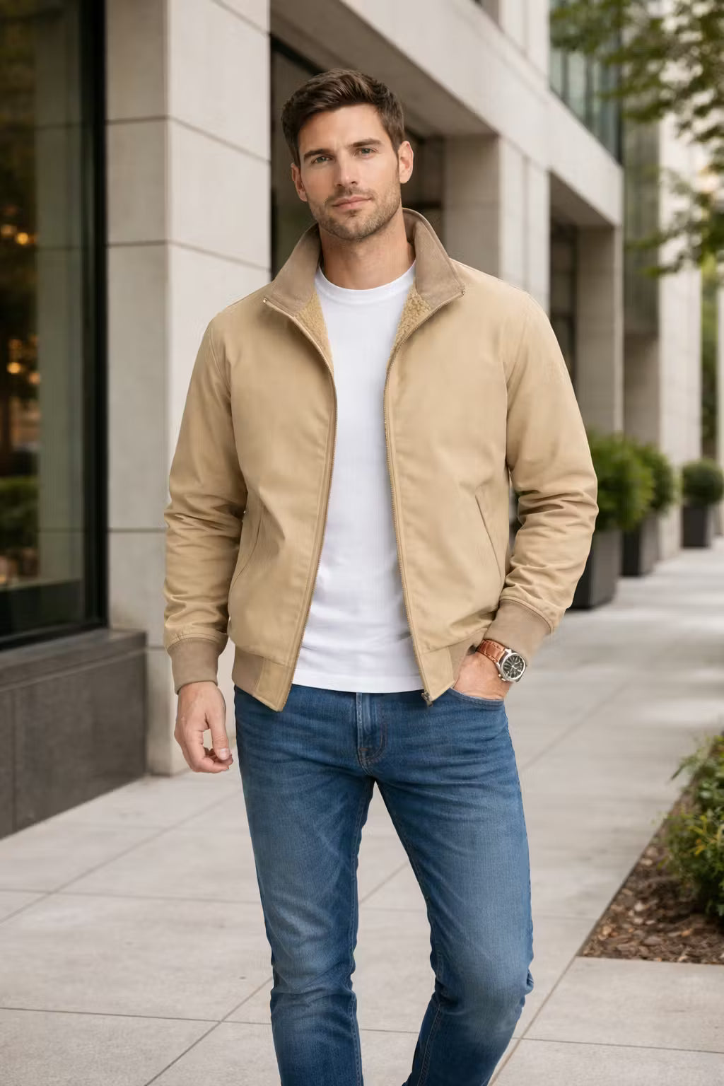 Northline Sherpa-Lined Zip Jacket