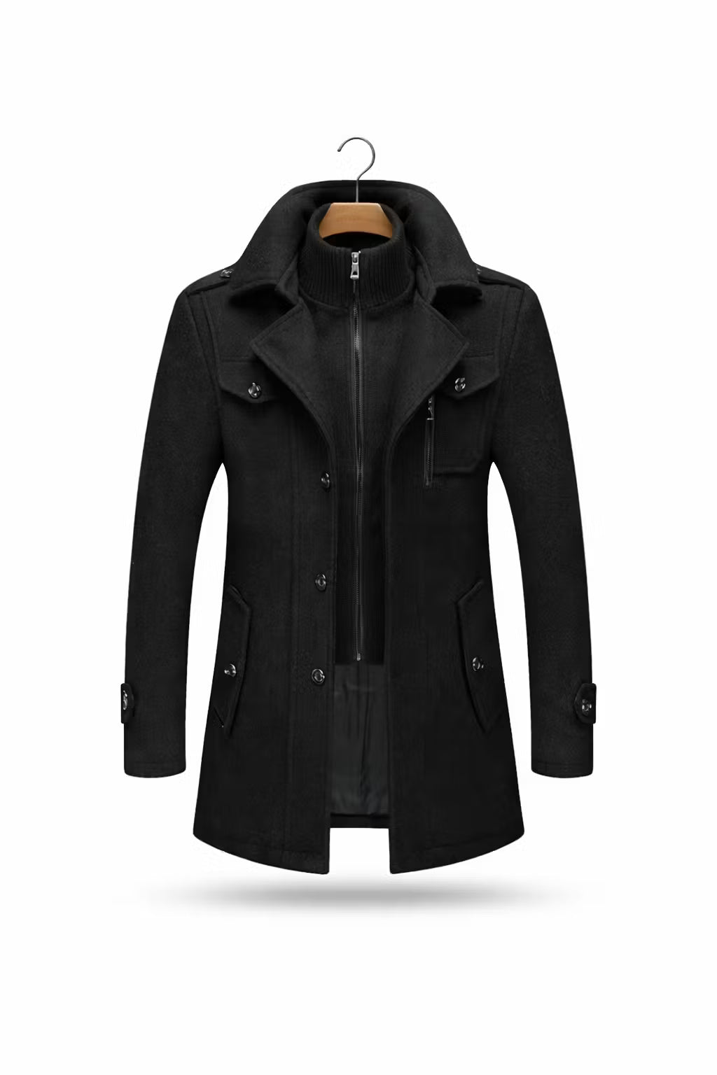 Men’s Structured Mid-Length Coat