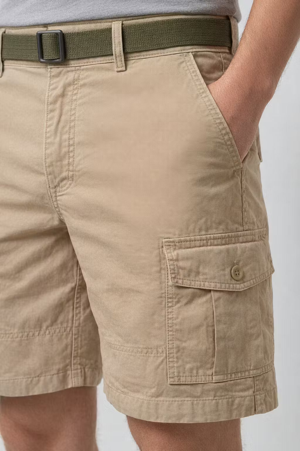 Utility Pocket Cotton Cargo Shorts