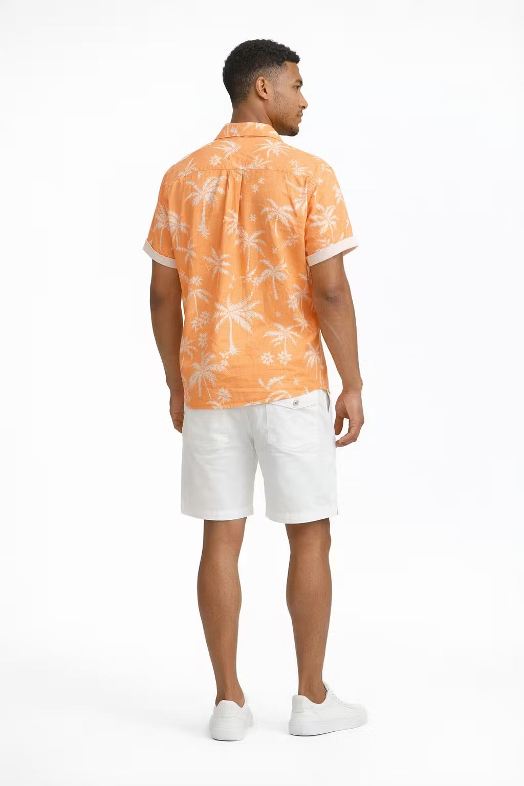 Tropical Print Shirt and Shorts Set