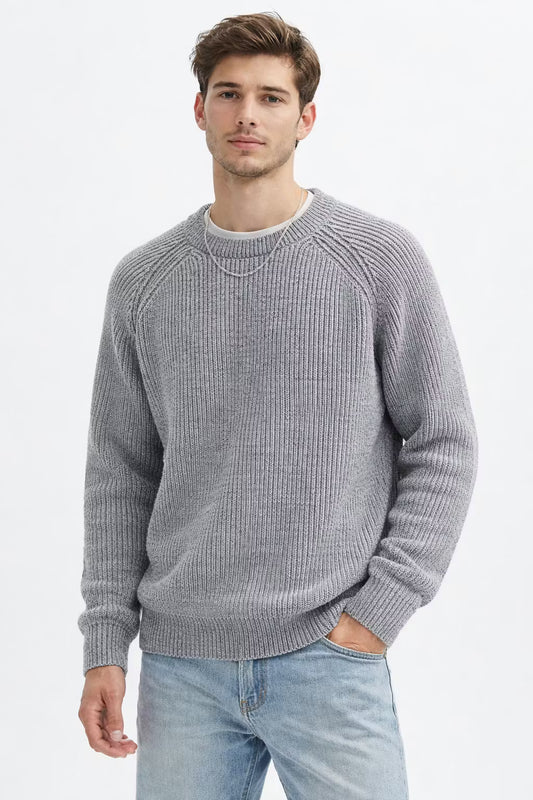 Raglan Rib Knit Crew