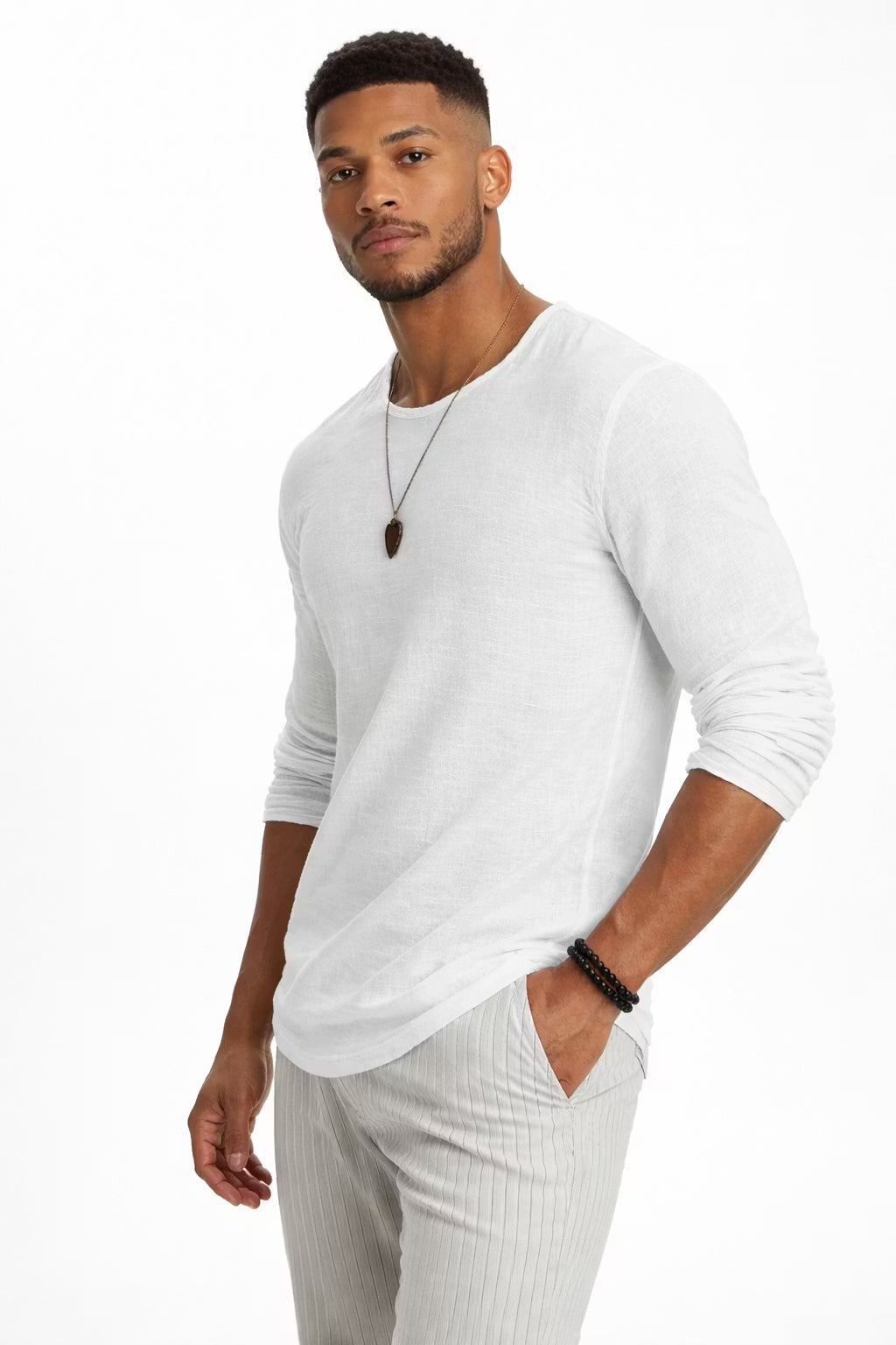 Aspen Textured Long Sleeve Tee