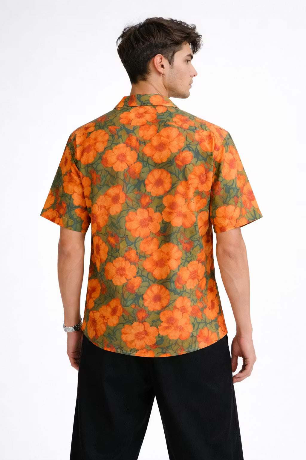 Sunset Bloom Lyocell Resort Shirt