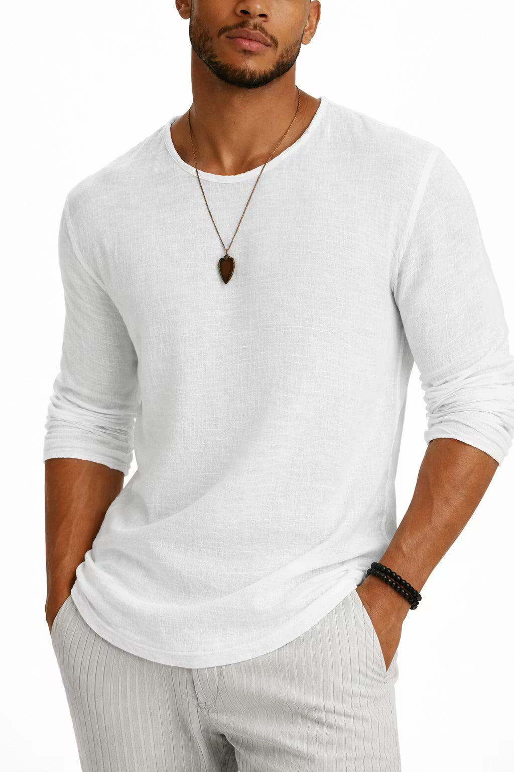 Aspen Textured Long Sleeve Tee