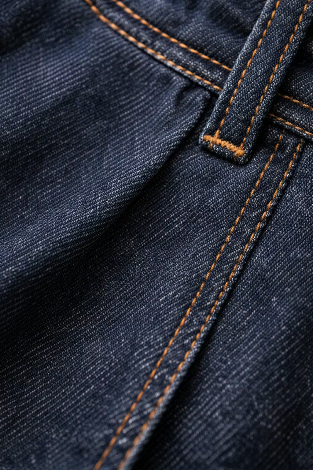 Indigo Pleated Relaxed Denim Pant