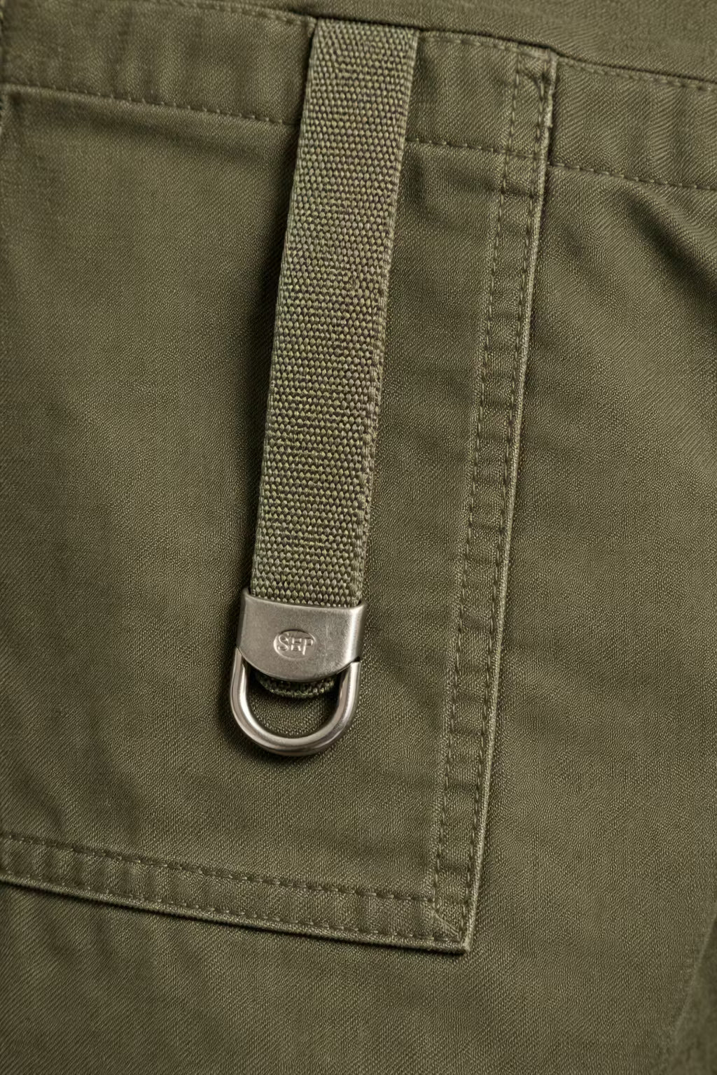 Relaxed Utility Straight-Leg Trousers