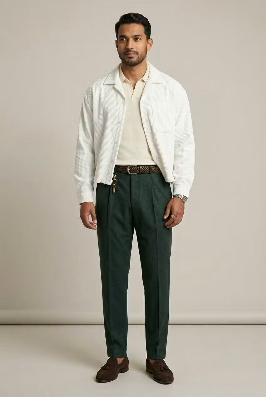 Brindle corduroy overhemd