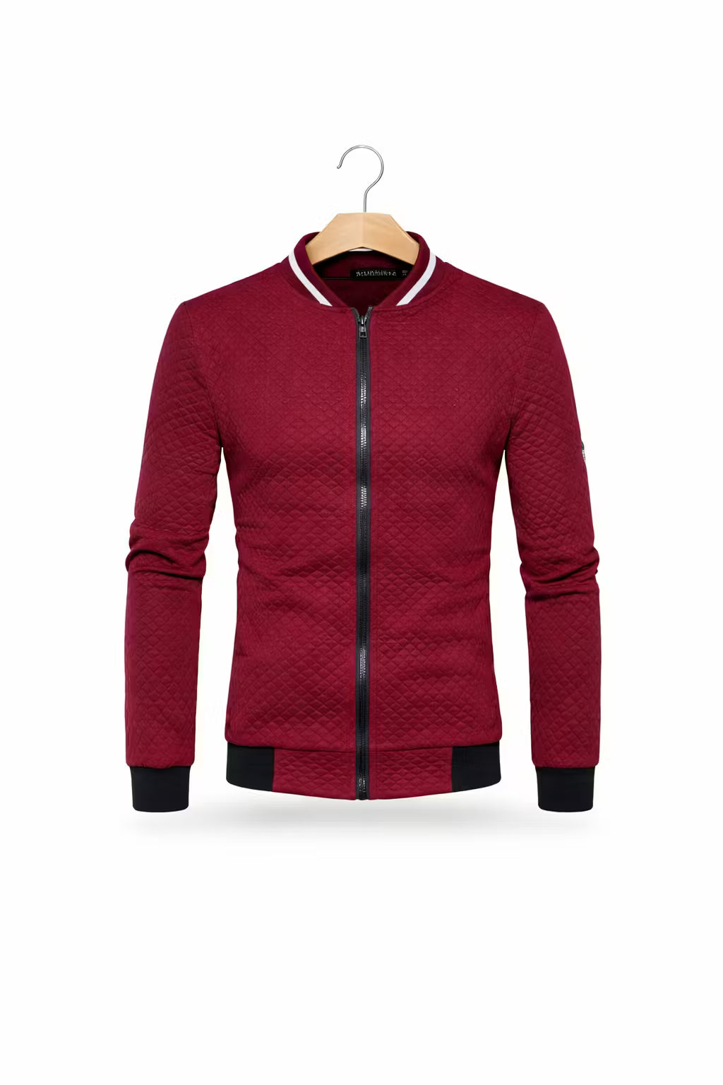 Men’s Textured Quilted Zip Jacket