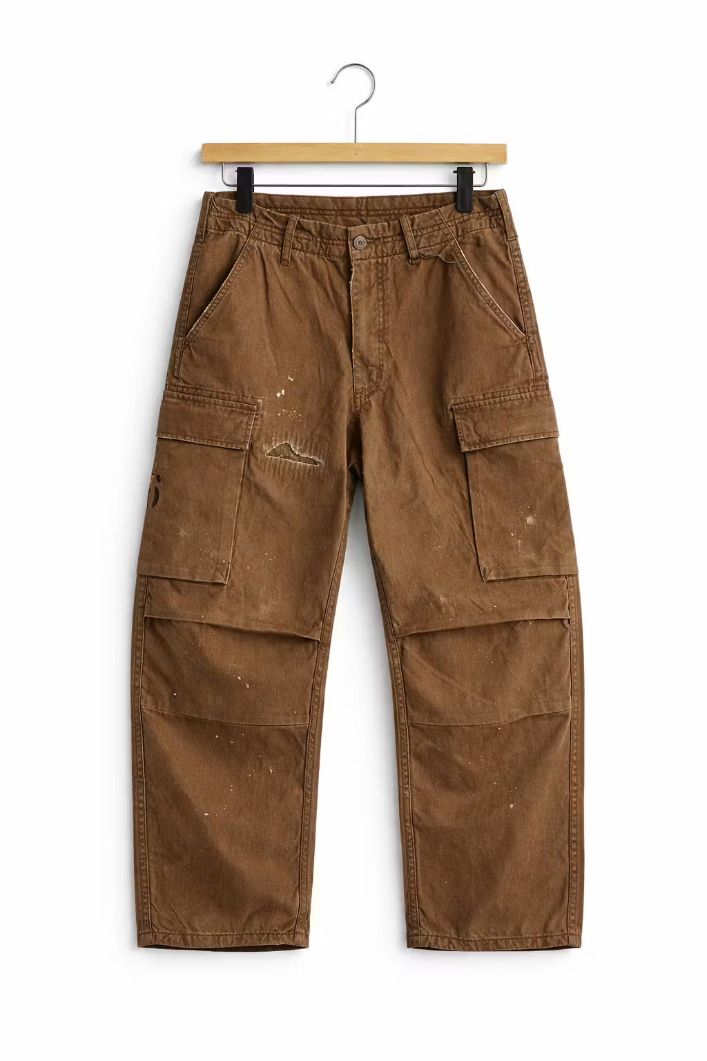 Men’s Cargo Pants With Straight Fit Utility Pockets And Structured Design