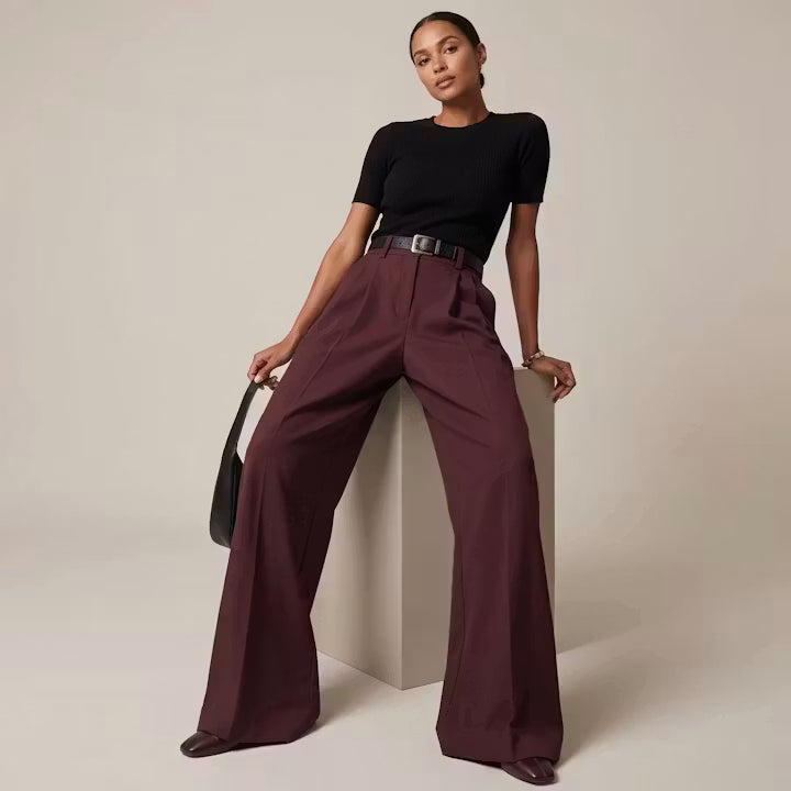 Alder High-Rise Wide-Leg Trousers