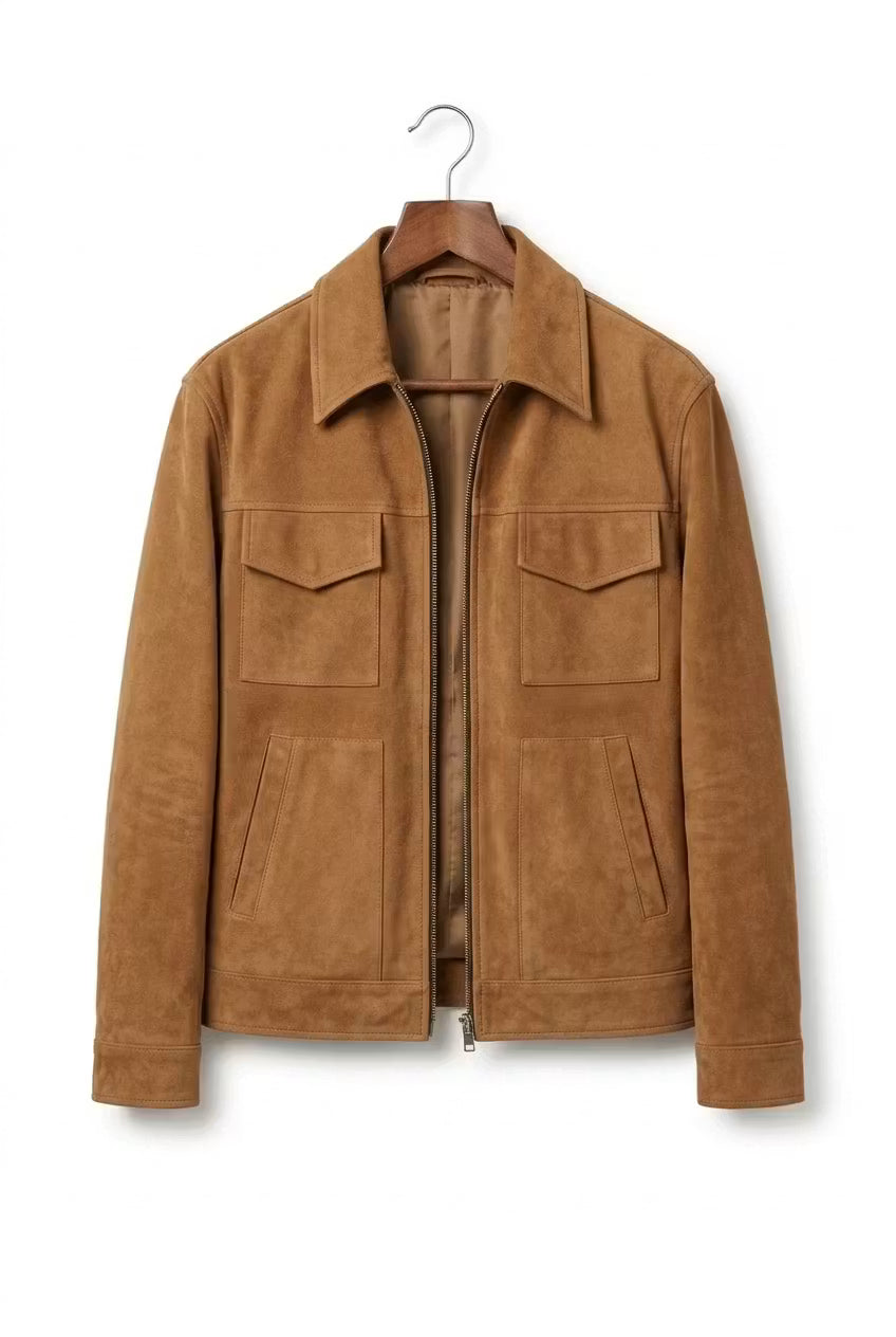 The Carrick Suede Utility Jacket
