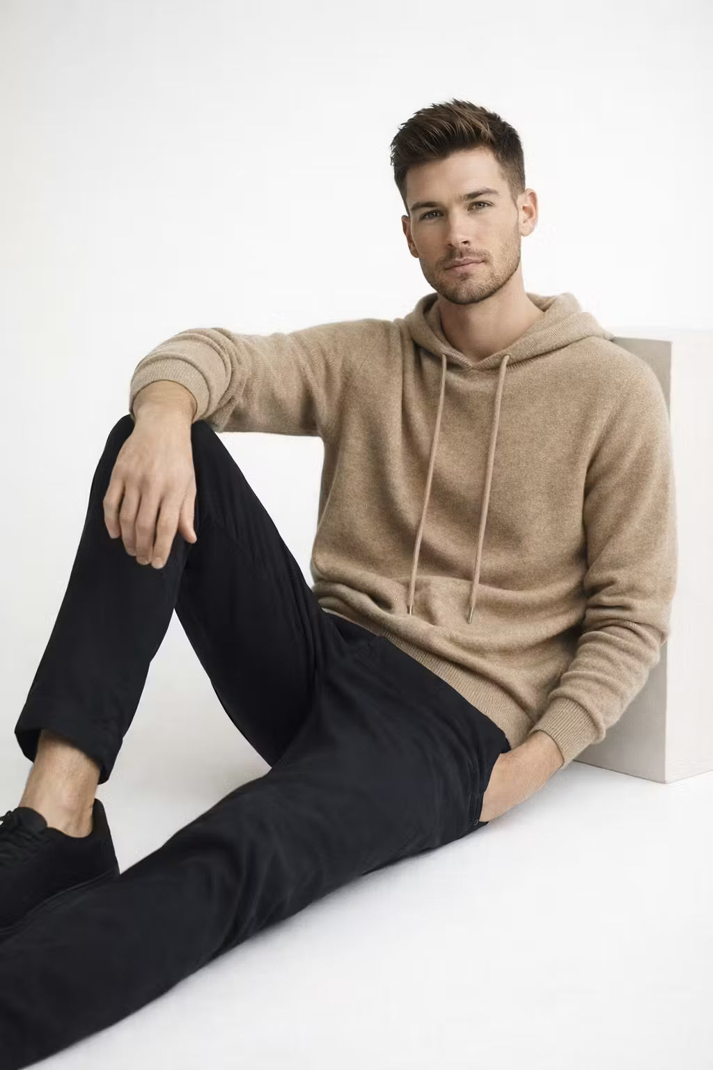 Knit Hooded Sweater