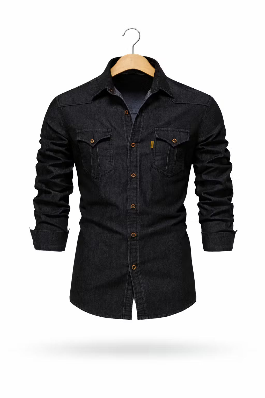 Lakemont Double Breast Pocket Western Denim Shirt