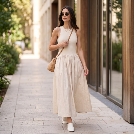 Meadow gebreide maxi-jurk