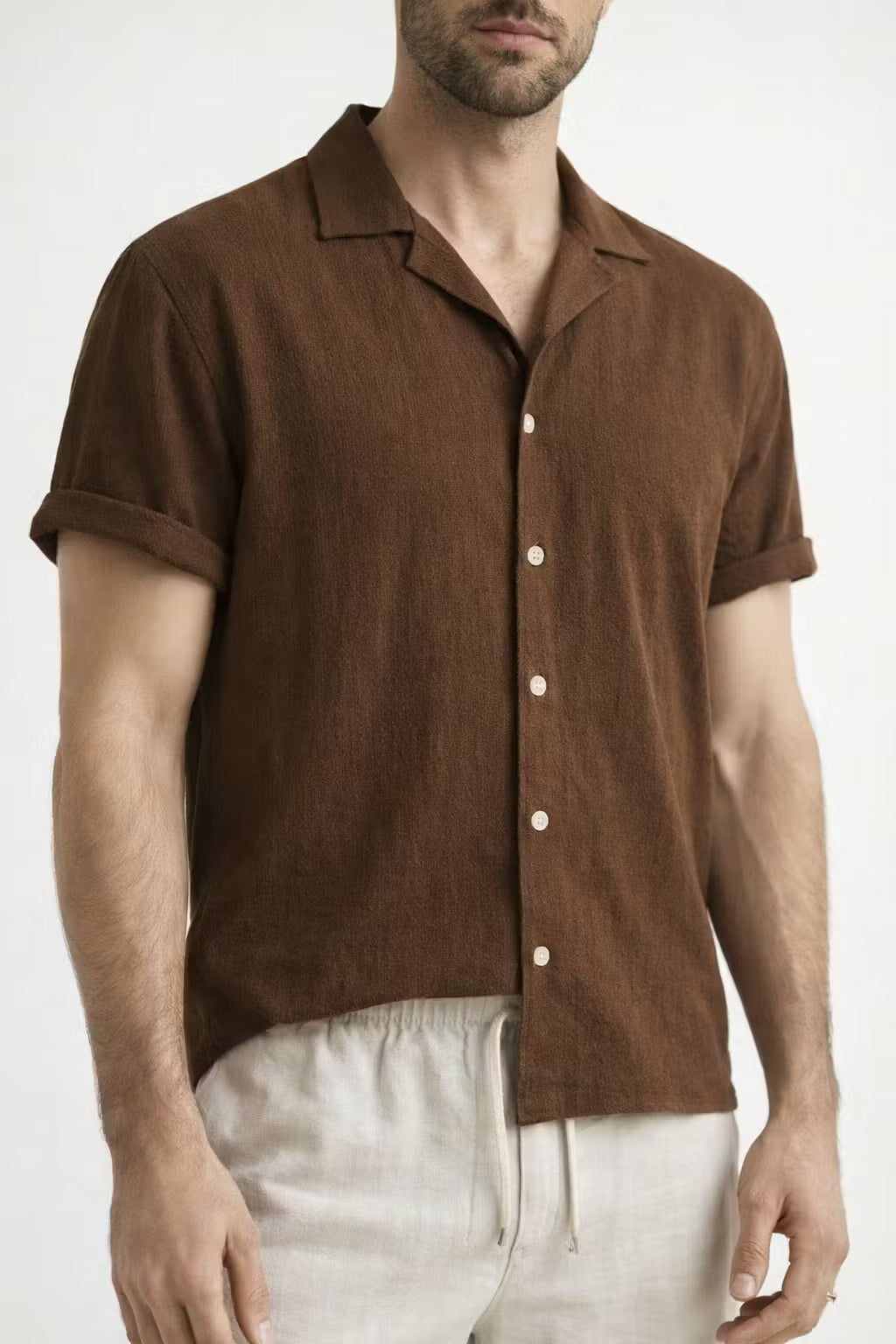 Relaxed Two-Piece Button Shirt Set
