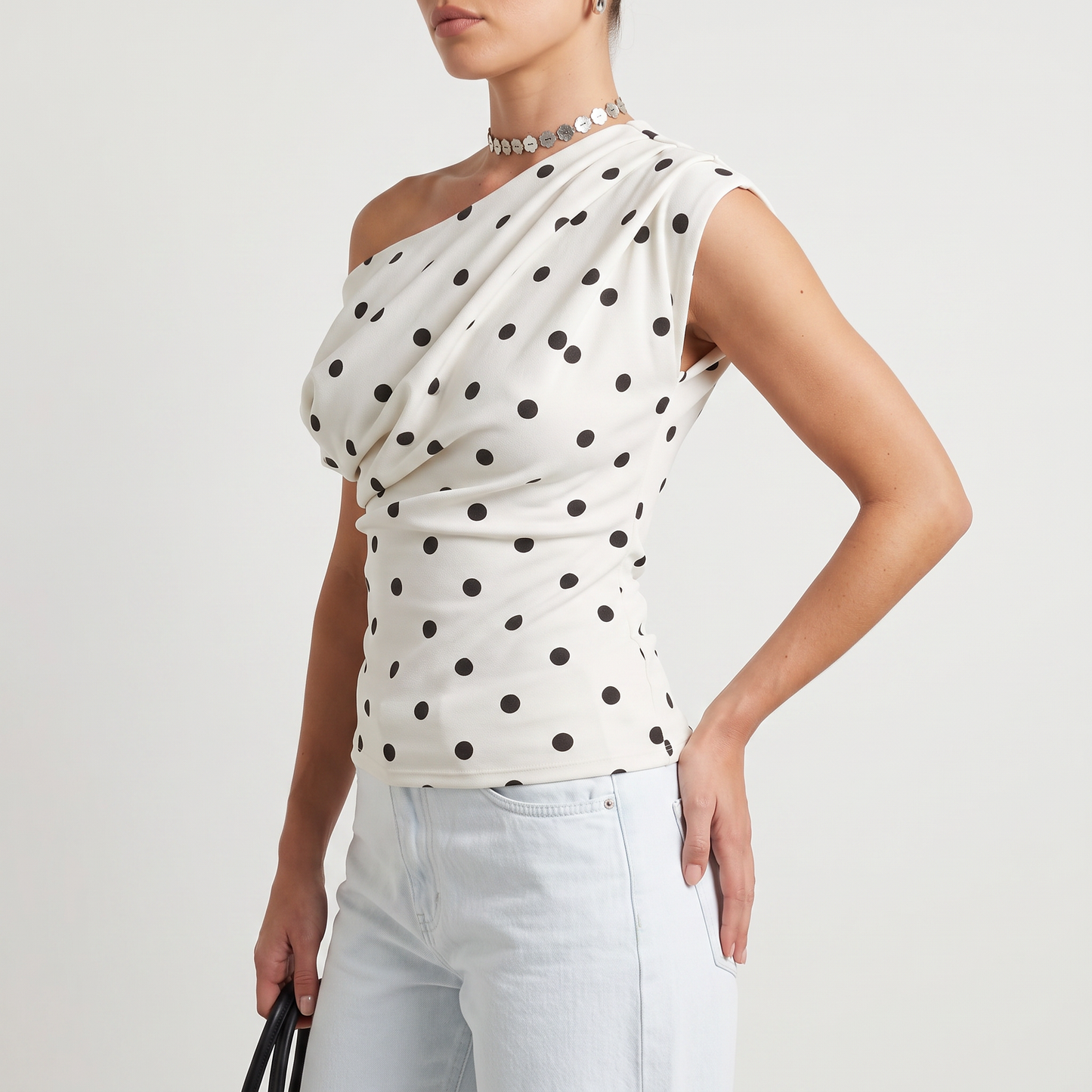 Milo Off-shoulder met stippen