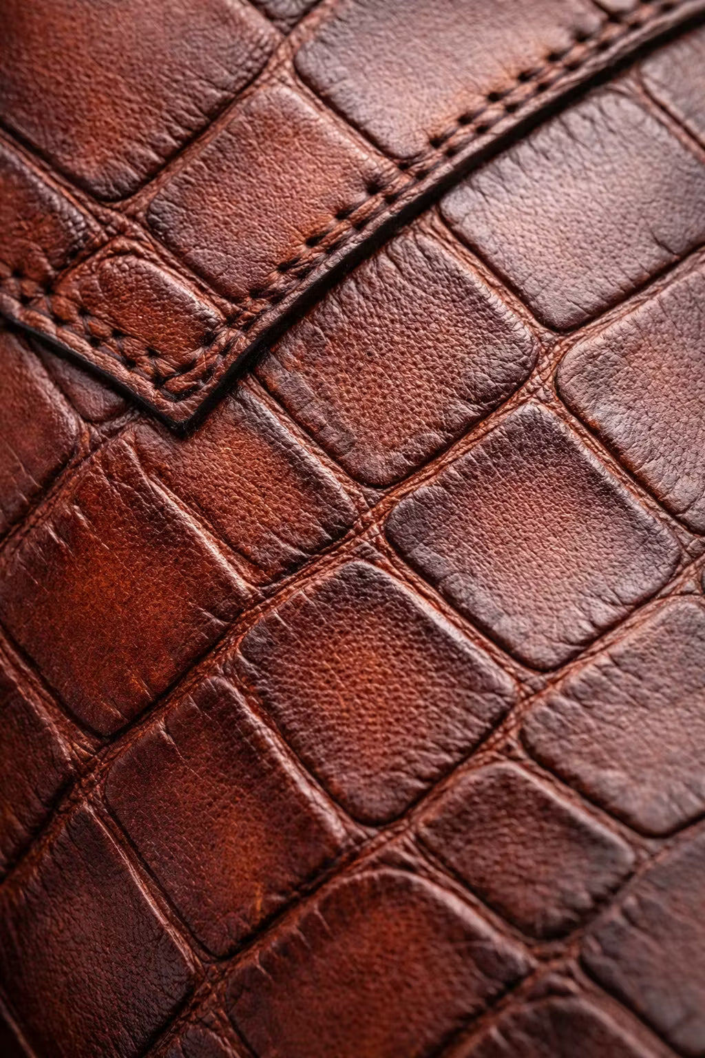 Croc Embossed Slip-On Dress Shoes