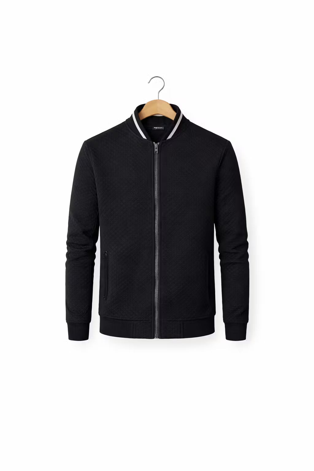Men’s Textured Quilted Zip Jacket