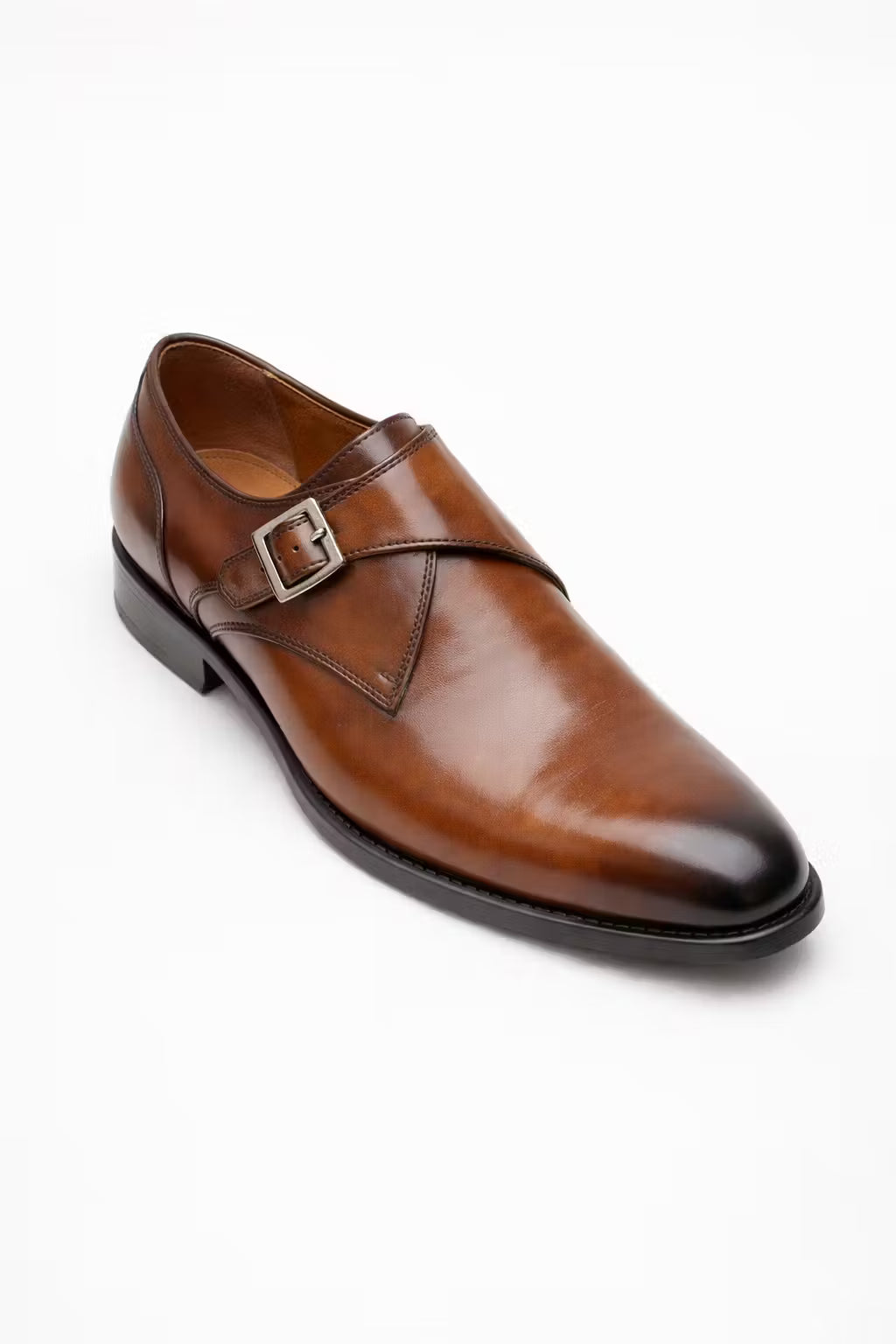 Square Toe Monk Strap Dress Shoes