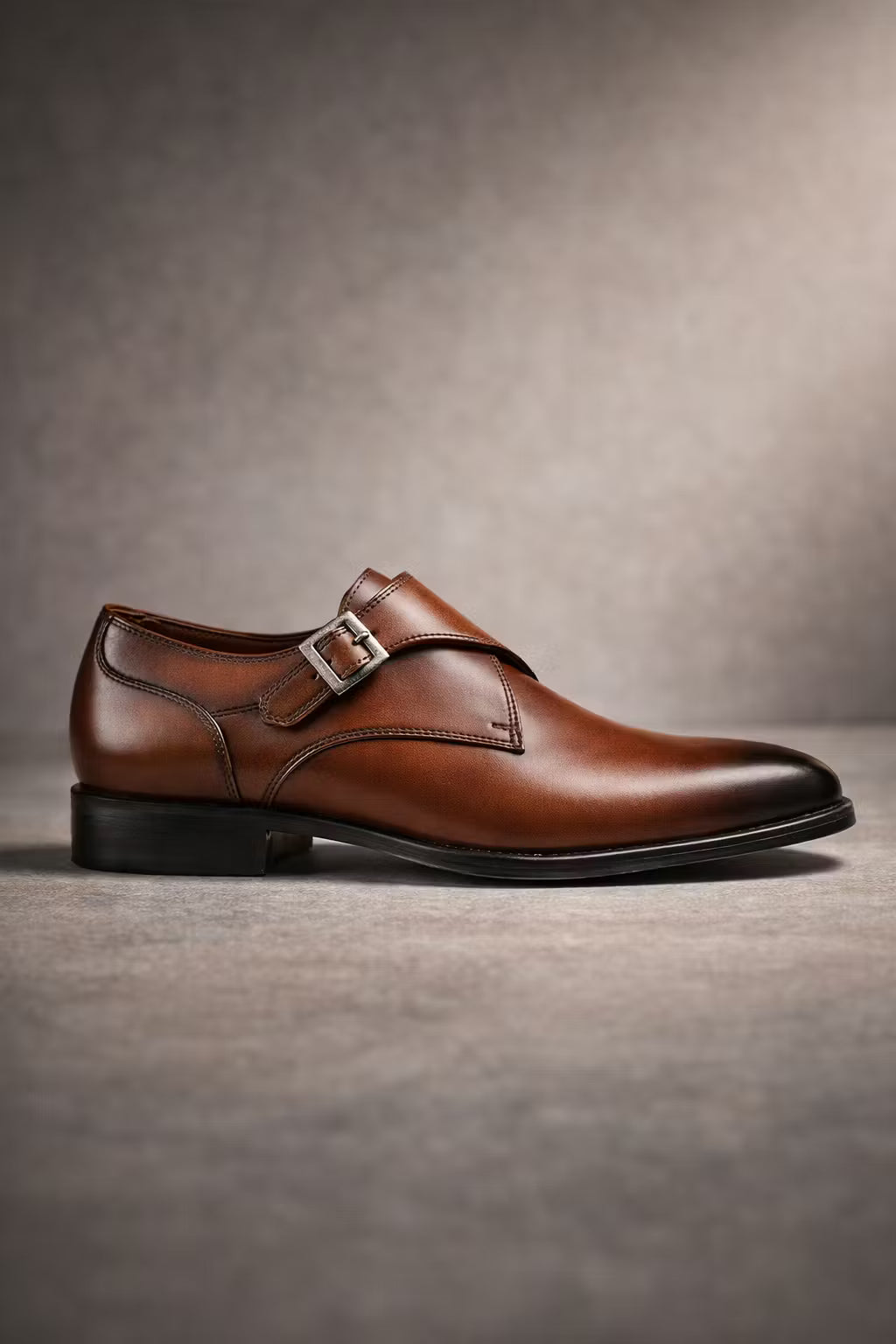 Square Toe Monk Strap Dress Shoes