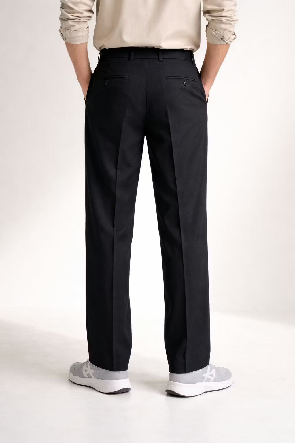 Men’s Tailored Utility Trousers With Clean Structure Designed