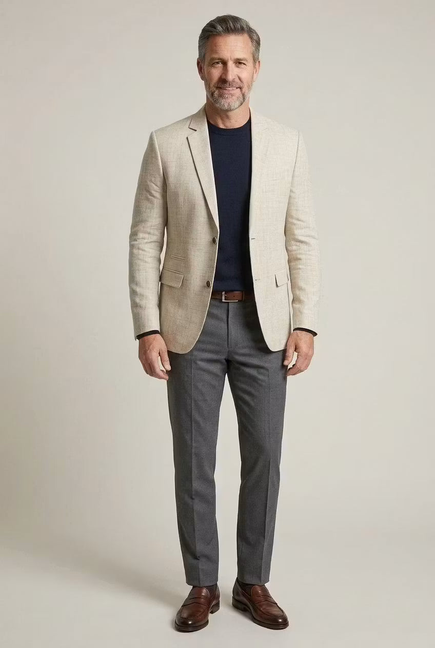 Men’s Woven Blazer Jacket