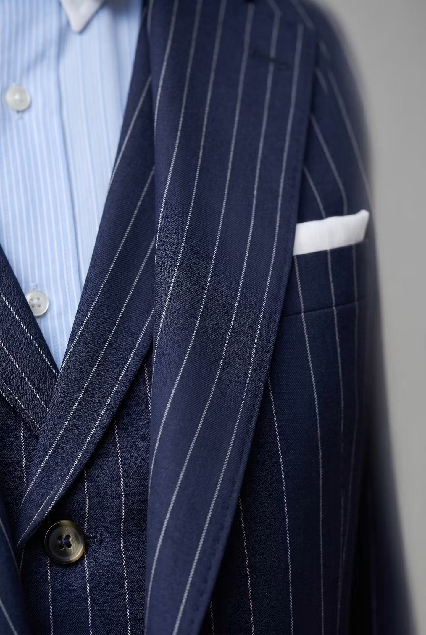 Sterling Pinstripe Three-Piece Suit