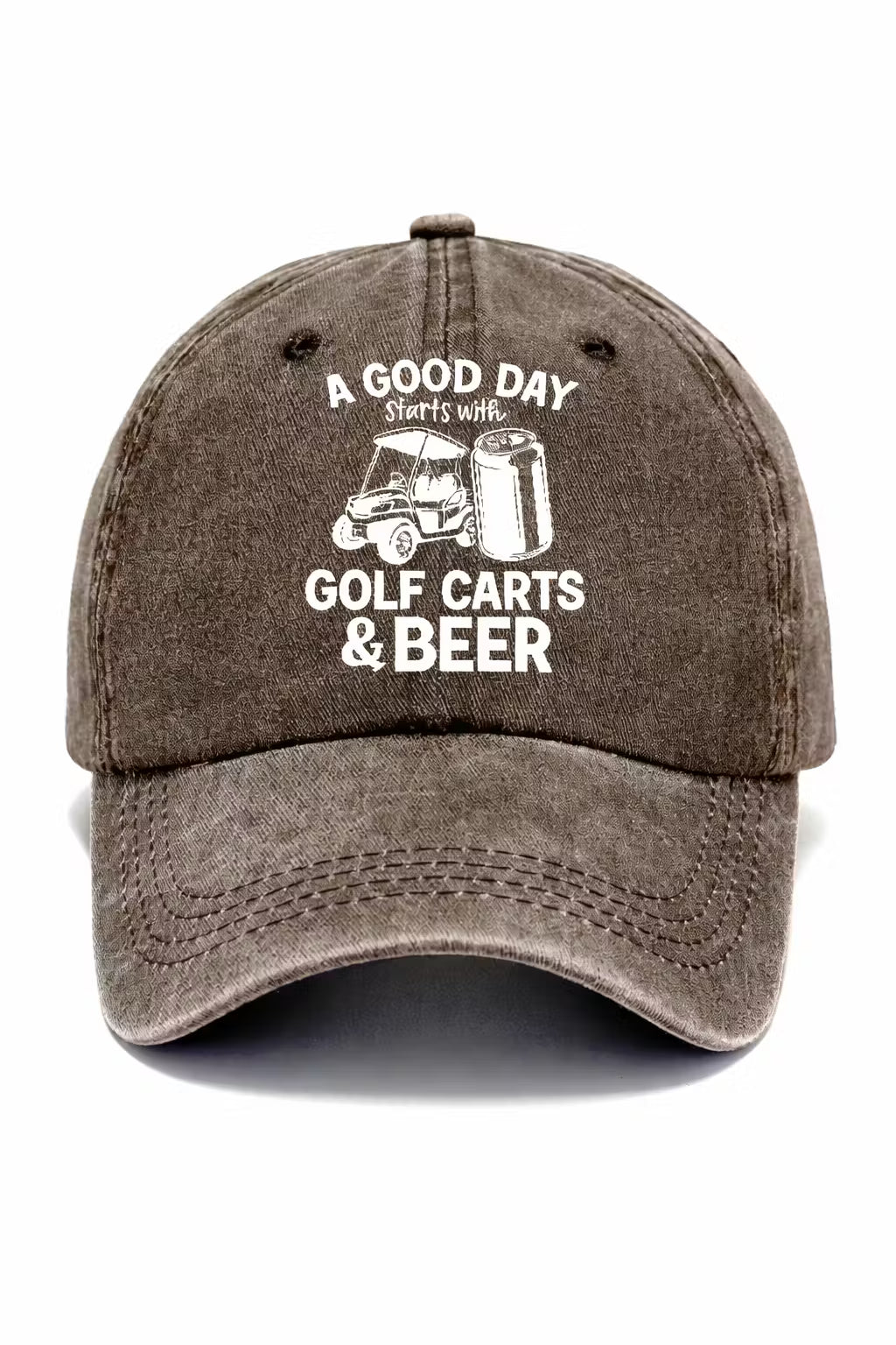 Fairway Social Embroidered Denim Cap