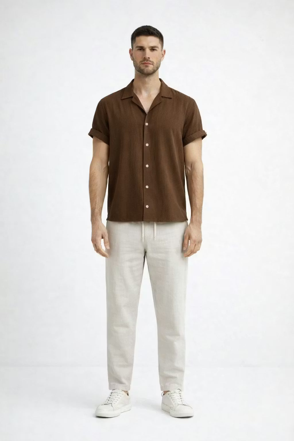 Relaxed Two-Piece Button Shirt Set