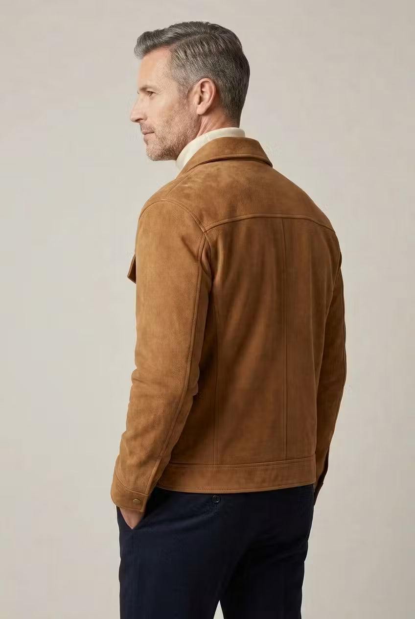 The Carrick Suede Utility Jacket