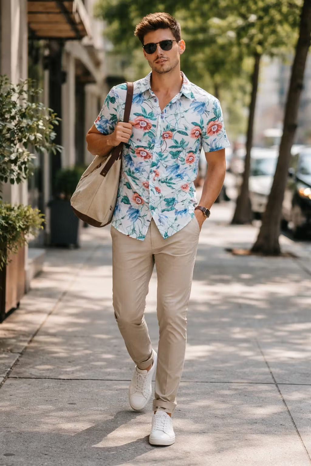 Tencel Lyocell Floral Resort Shirt