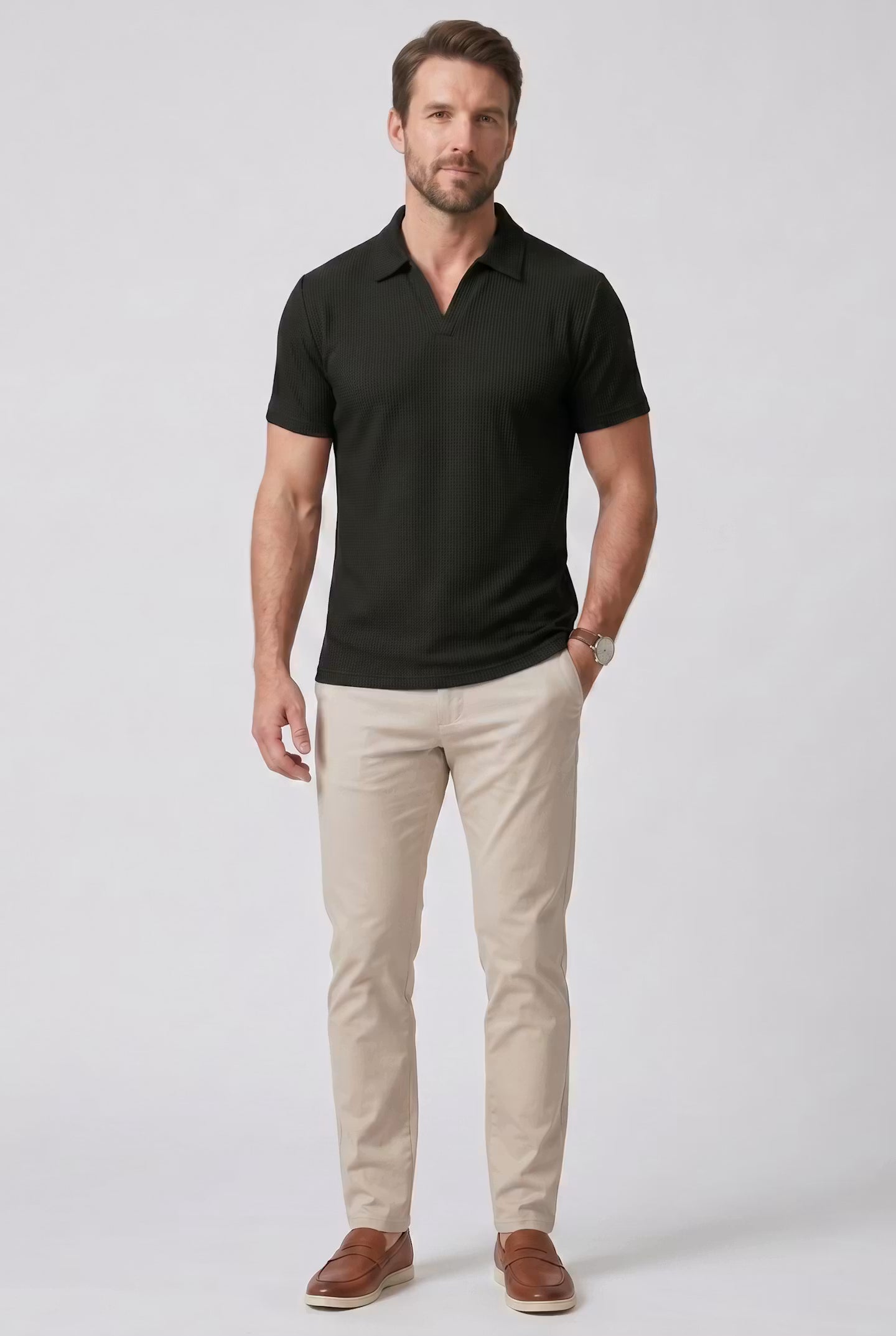 Marlow Waffle Polo