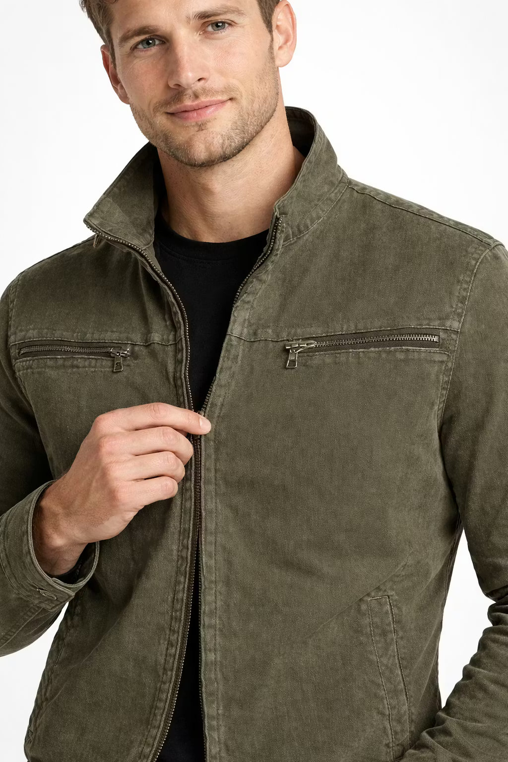 Atlas Cotton Zip Jacket