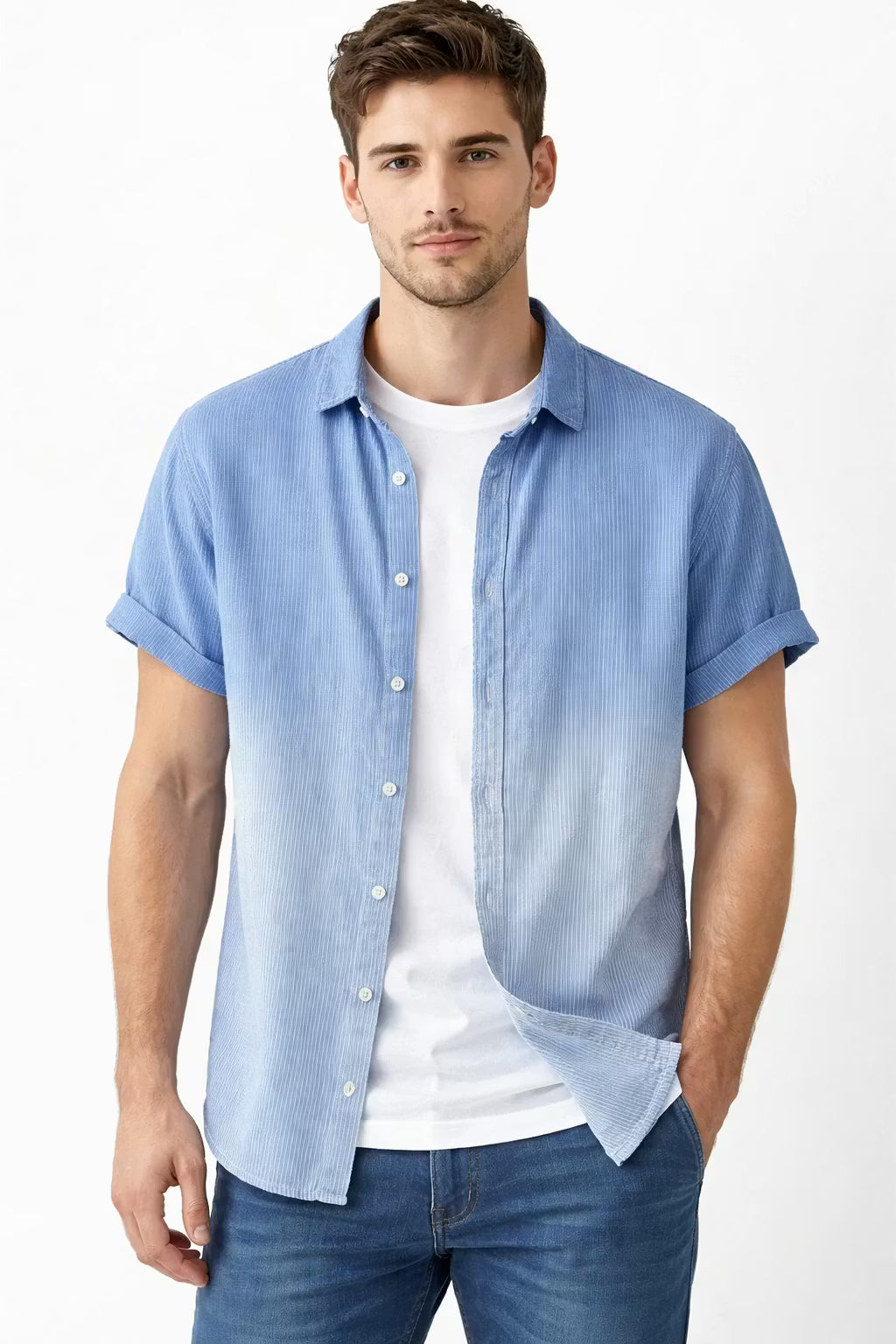 Riviera Textured Woven Button Shirt