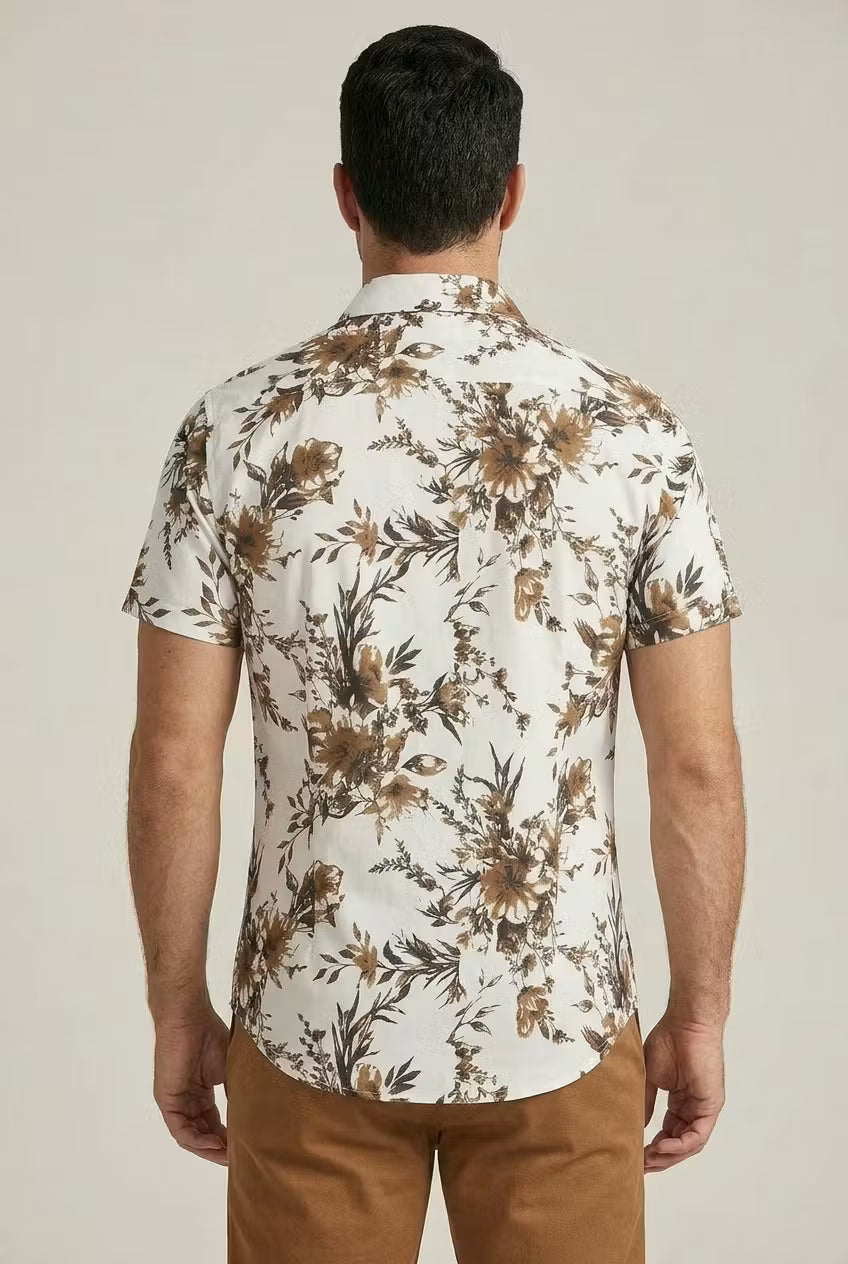 The Sandstone Floral Resort Shirt