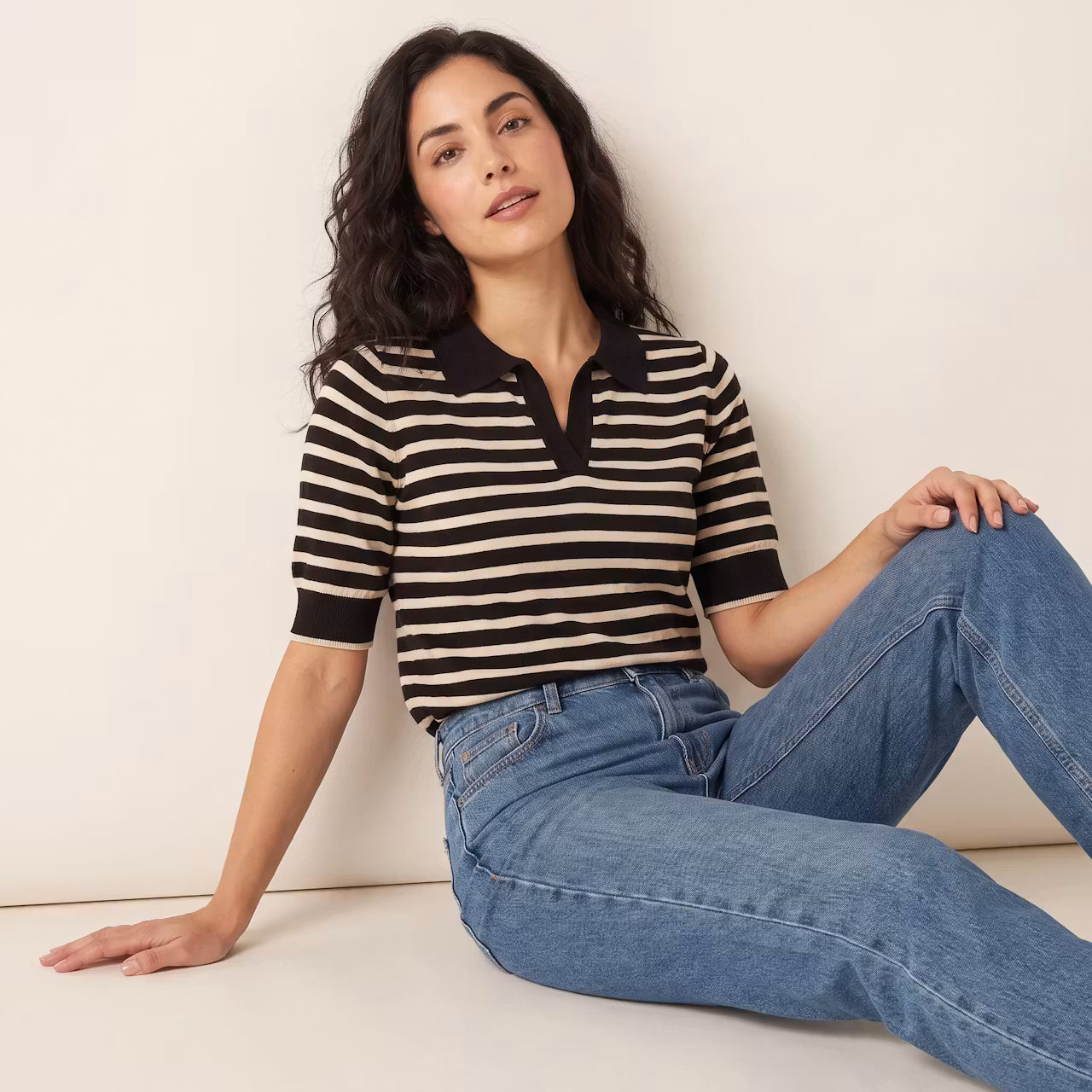Lotte Gestreepte Polotop