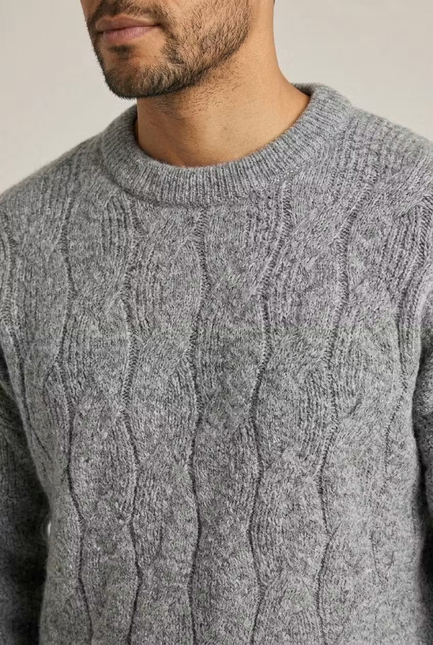 Textured Knit Crew