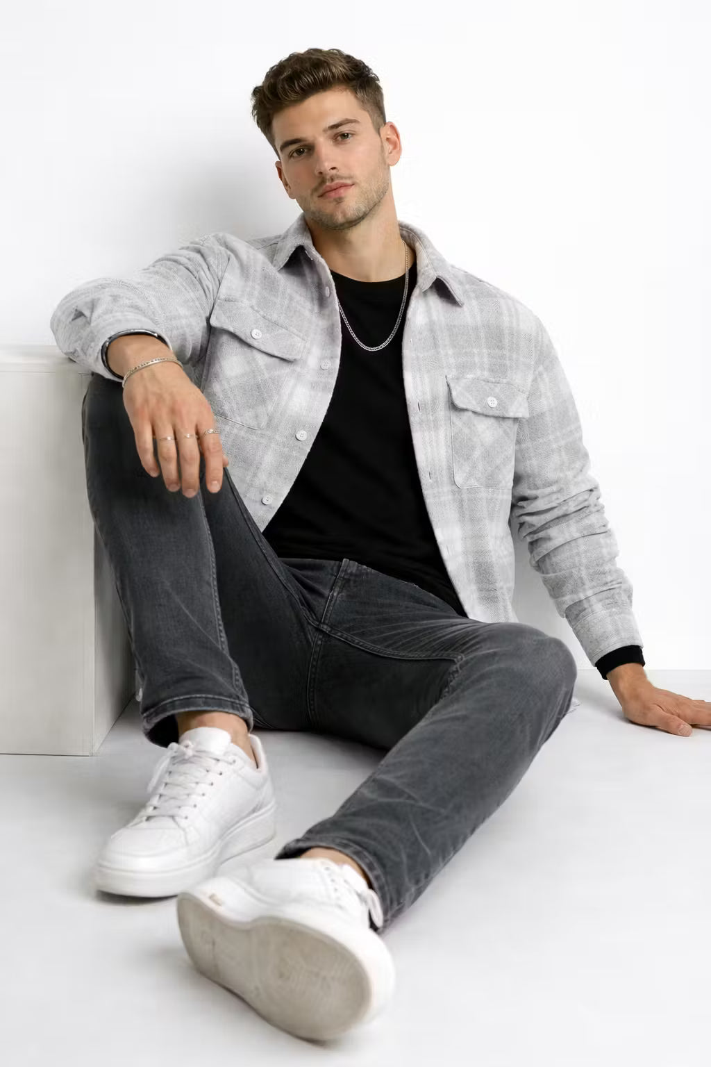 Northline Plaid Overshirt Jacket