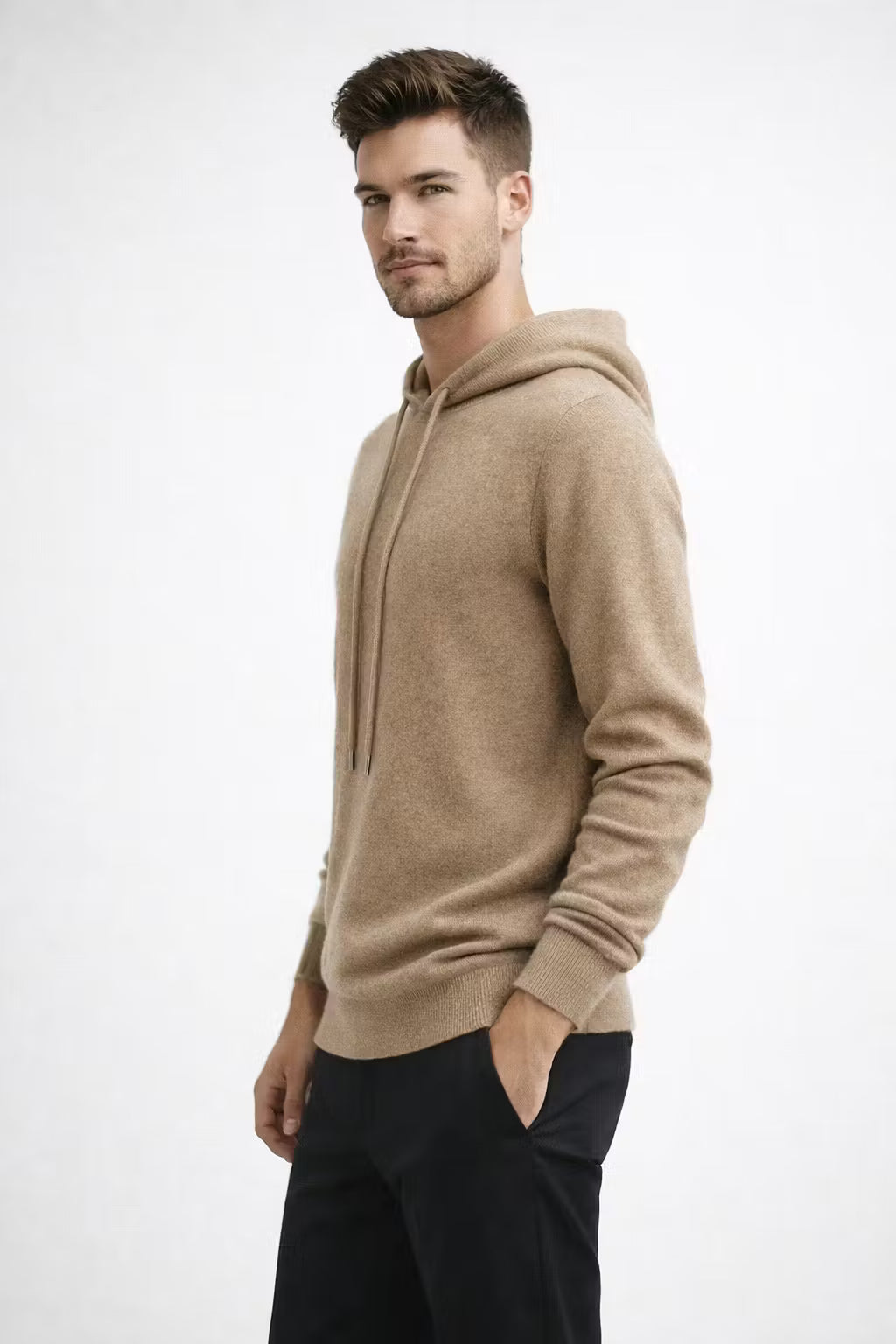 Knit Hooded Sweater