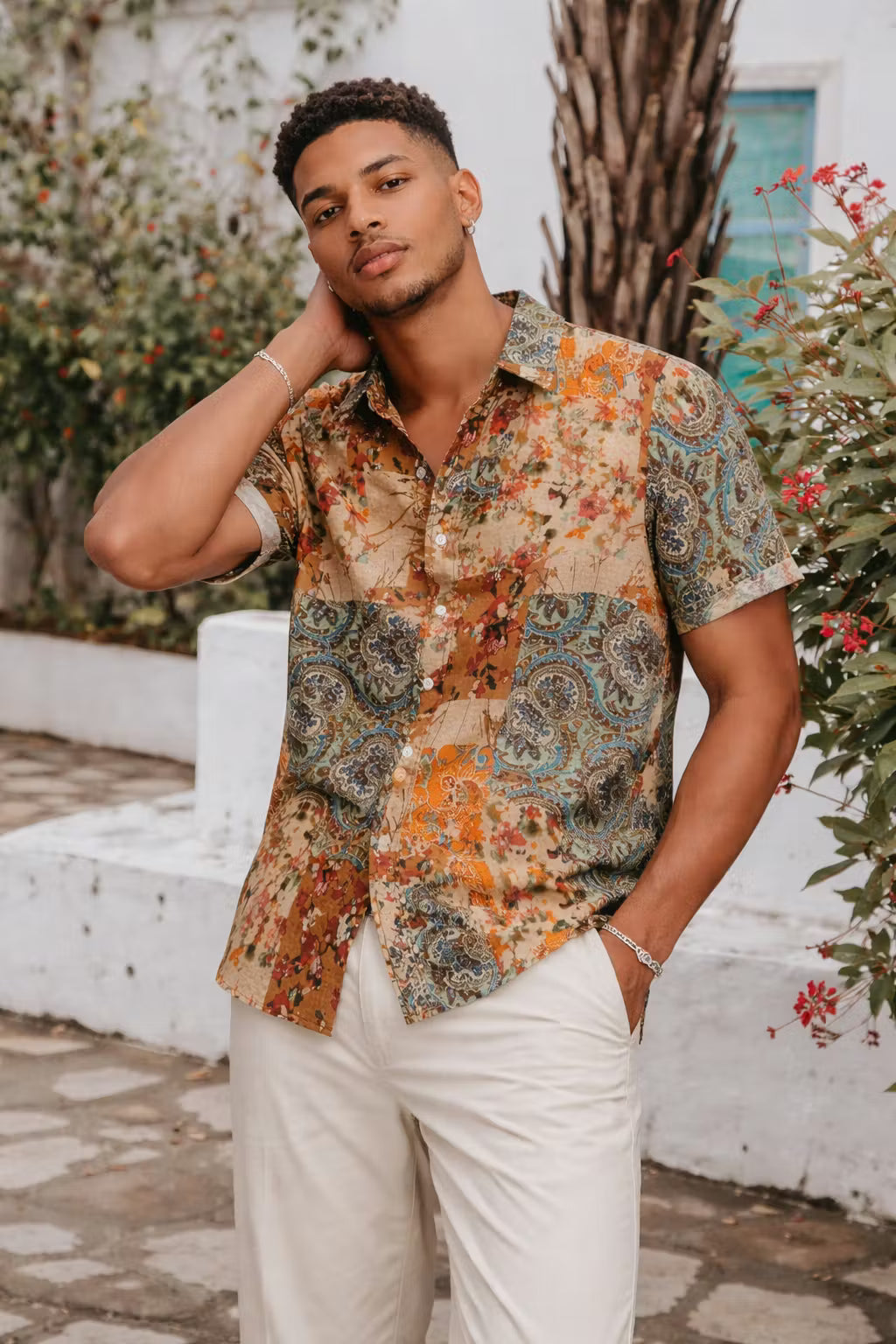 Nomad Patch Lyocell Print Shirt