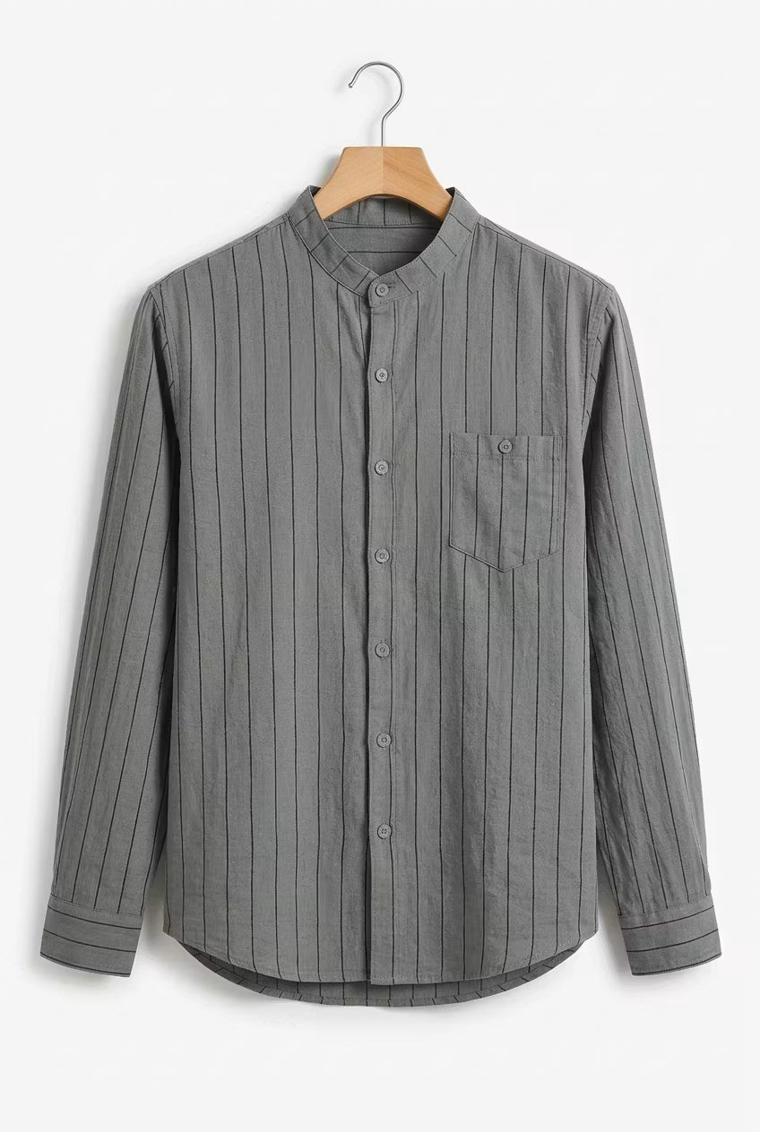 Stripe Grandad Shirt