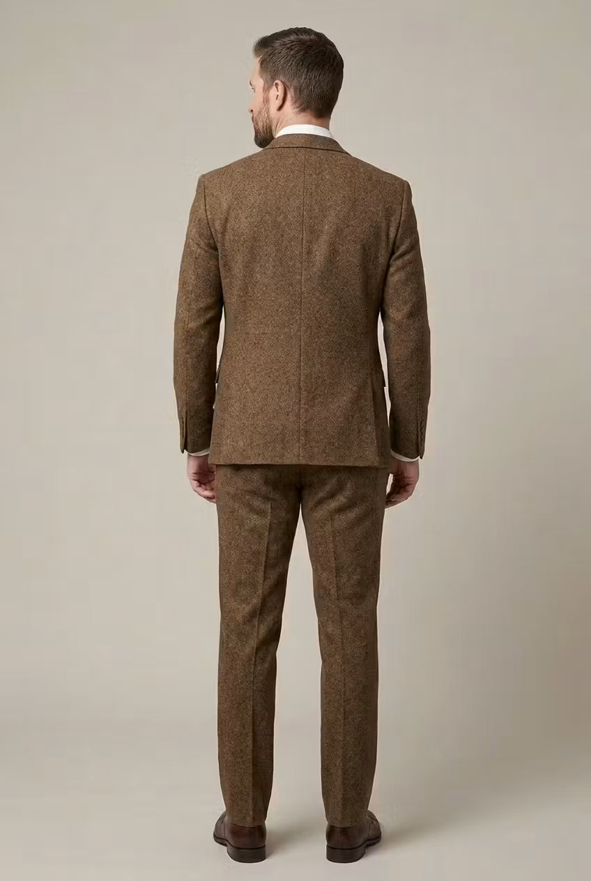 Ashford Three-Piece Textured Suit Set