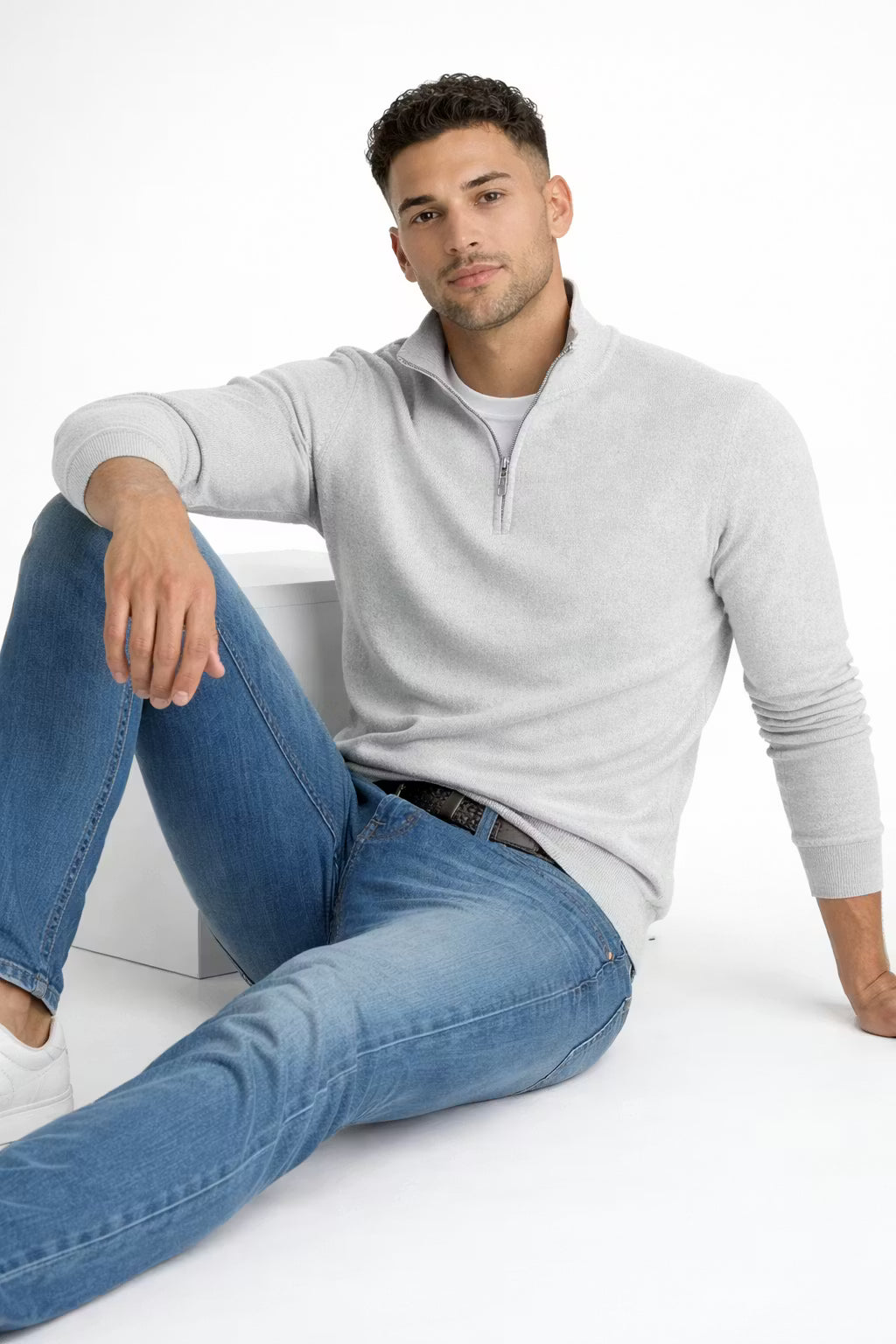 Half-Zip Knit Pullover