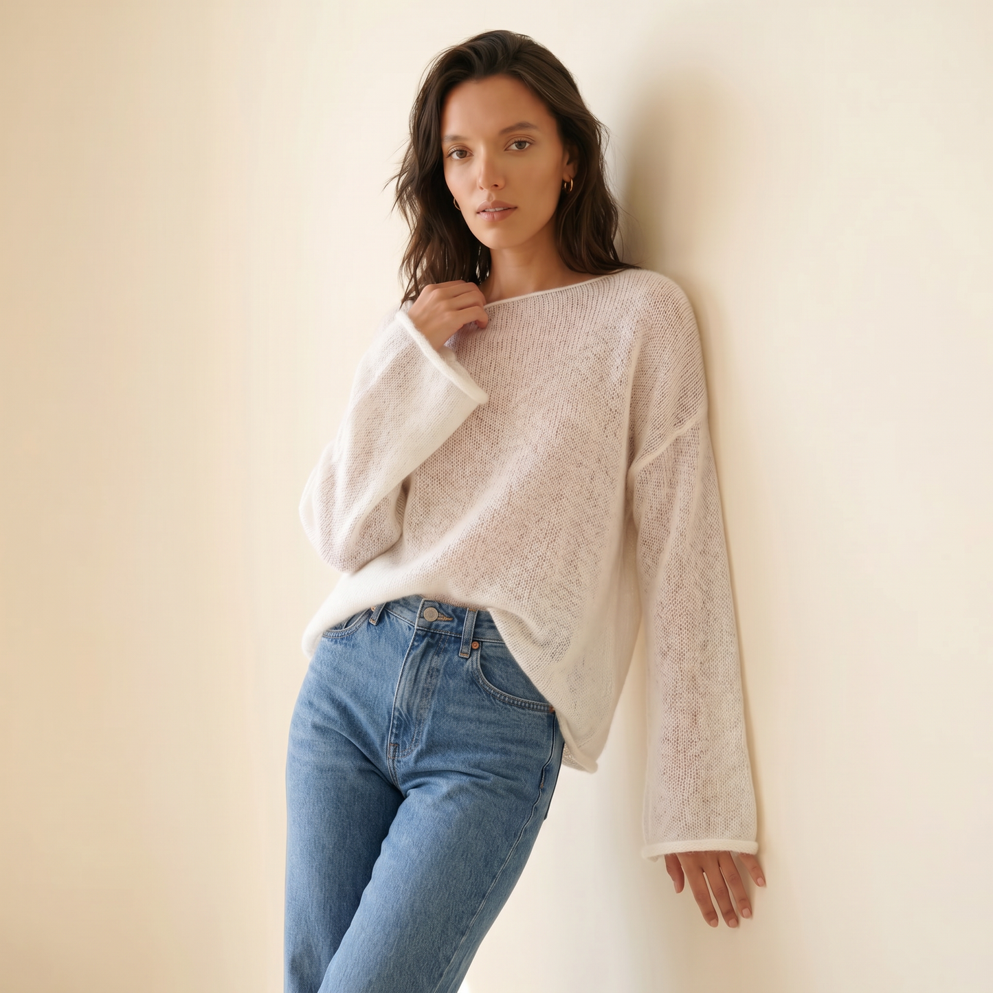 Élise Sheer Knit Pullover