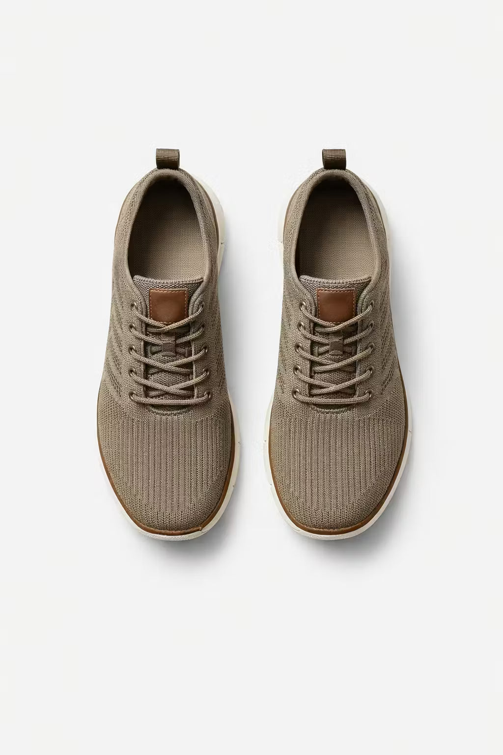KnitFlow Lace-Up Everyday Sneakers